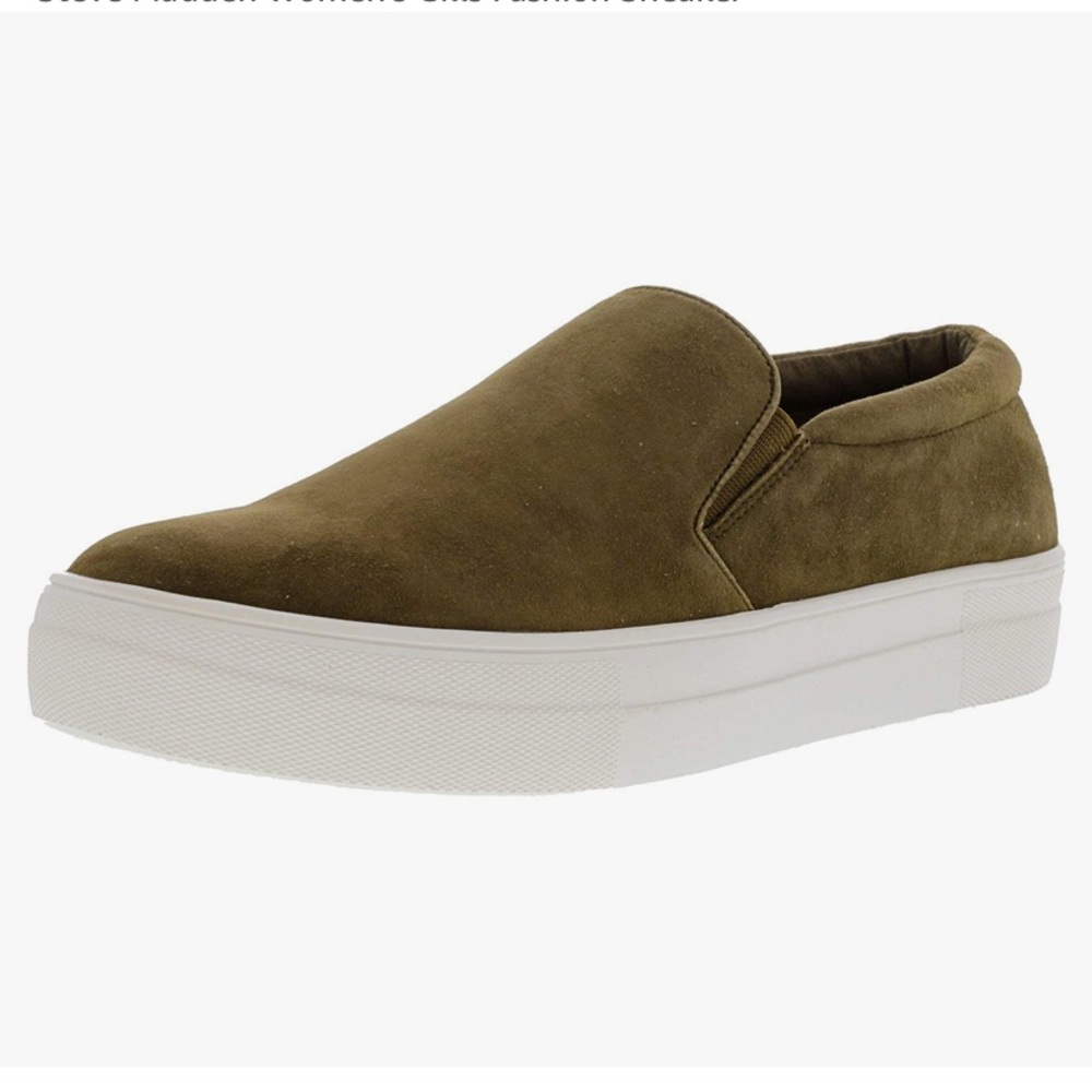 Steve Madden Aldene olive platform slip on